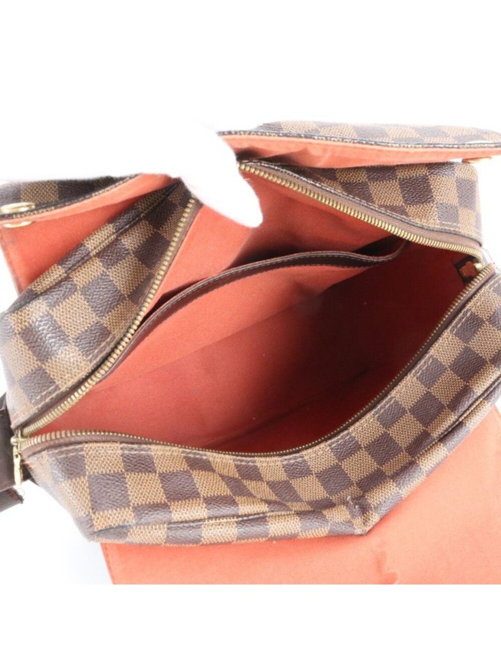 Louis Vuitton Damier Naviglio Leather Shoulder Bag Crossbody Messenger Business - Picture 7 of 11